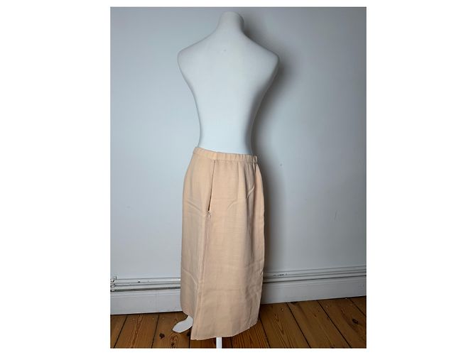 Vintage Givenchy Leinenrock Beige Rose L/XL Pink - Ansicht 3