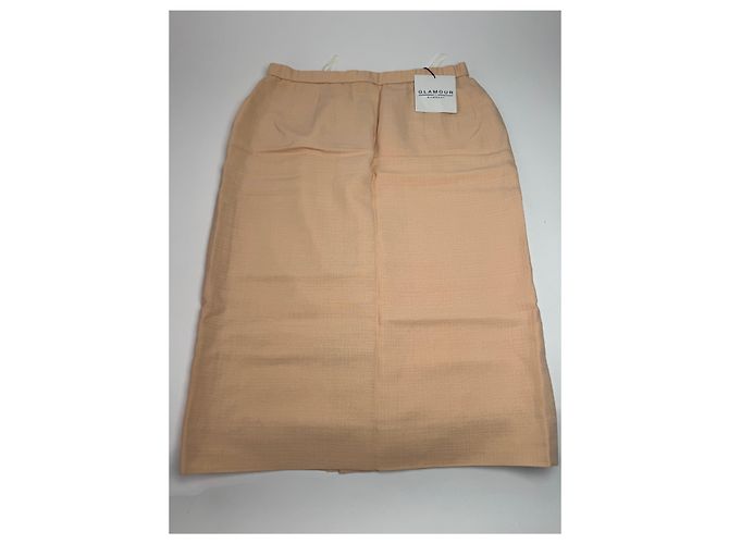 Vintage Givenchy Leinenrock Beige Rose L/XL Pink - Ansicht 4