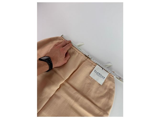 Vintage Givenchy Leinenrock Beige Rose L/XL Pink - Ansicht 6