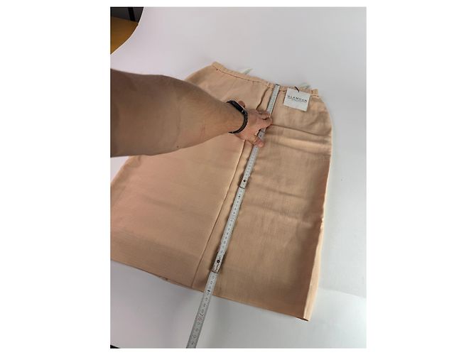 Vintage Givenchy Leinenrock Beige Rose L/XL Pink - Ansicht 7