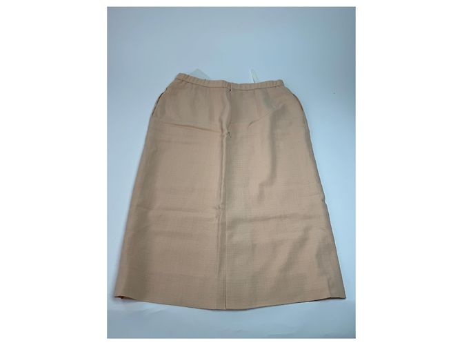 Vintage Givenchy Leinenrock Beige Rose L/XL Pink - Ansicht 8