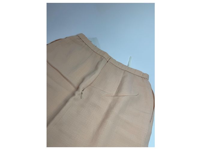 Vintage Givenchy Leinenrock Beige Rose L/XL Pink - Ansicht 9