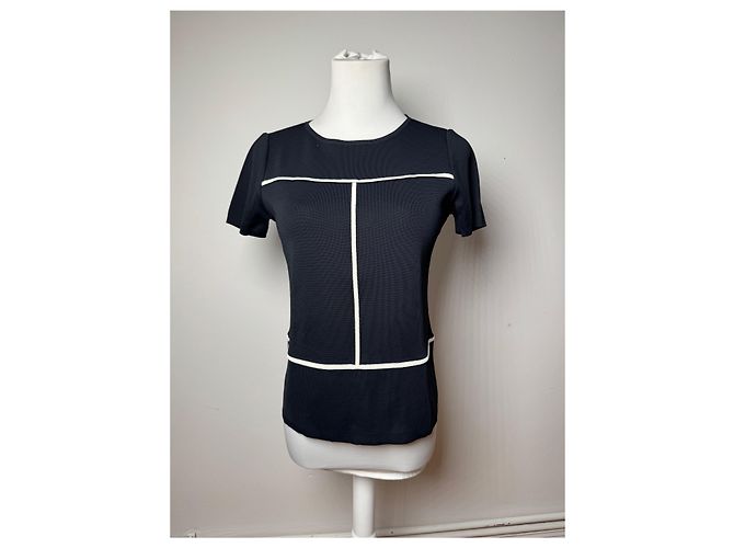 Camicia Vintage Balenciaga Nero Bianco M - vista 12