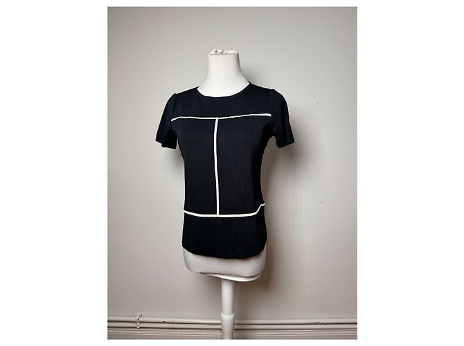 Camicia Vintage Balenciaga Nero Bianco M - vista 8