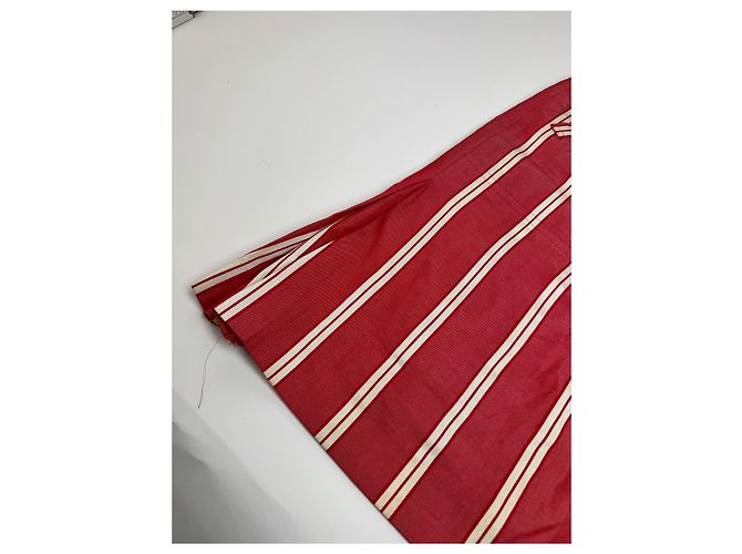 Falda Vintage Dior Rayas Rojas y Blancas 36/S - vista 6