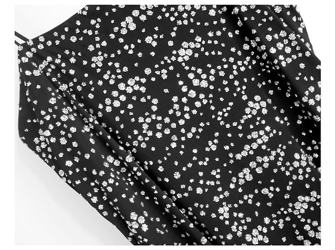 Tibi Scintilla Jersey Slip Kleid Schwarz Silber - Ansicht 3