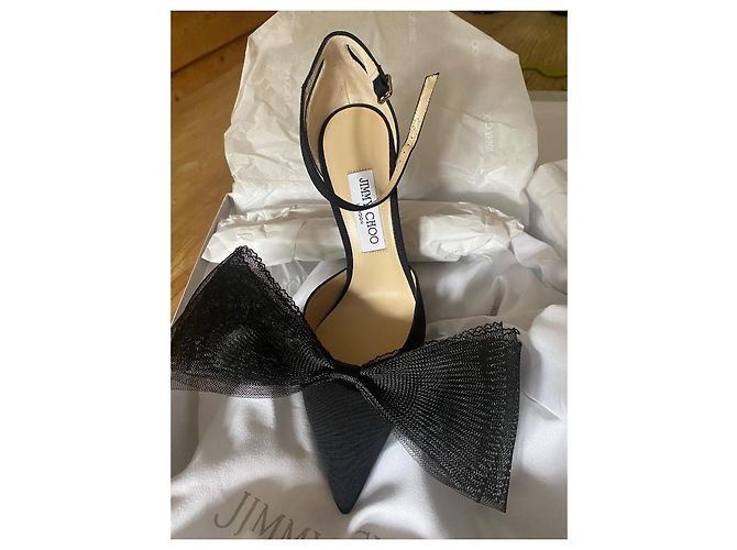 Jimmy Choo Averly 100 Black Ymg 221 Nero - vista 2