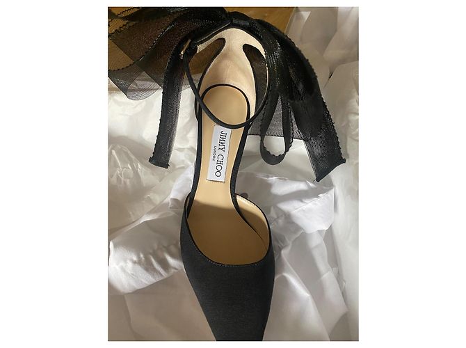 Jimmy Choo Averly 100 Black Ymg 221 Nero - vista 3