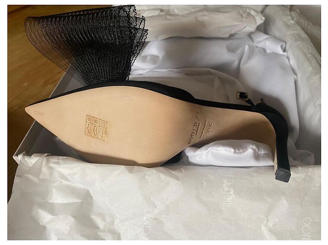 Jimmy Choo Averly 100 Black Ymg 221 Nero - vista 5