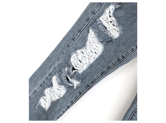 Autre Marque Jeans Distressed SJYP - Etichetta Coreana Cult Blu - vista 2