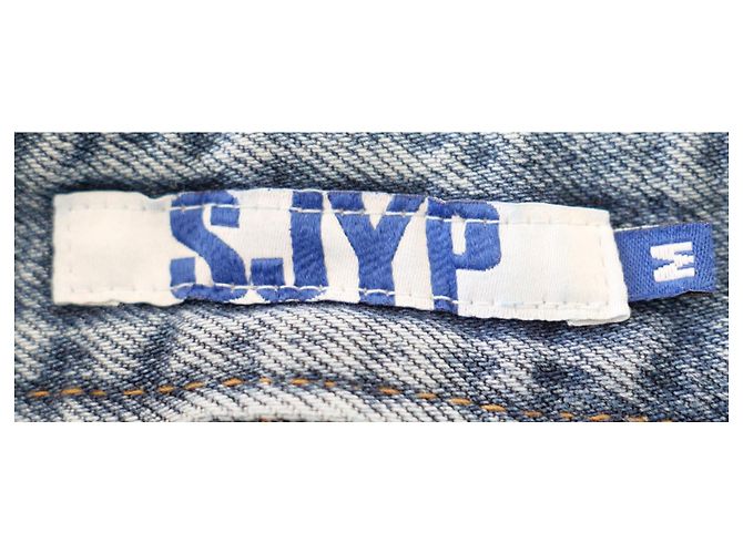 Autre Marque Jeans Distressed SJYP - Etichetta Coreana Cult Blu - vista 6