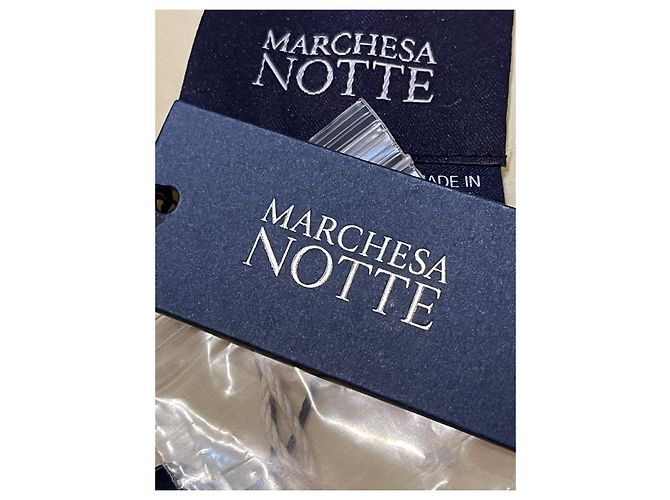 Marchesa Abito da sera giallo chiaro con strascico e pizzo - vista 13