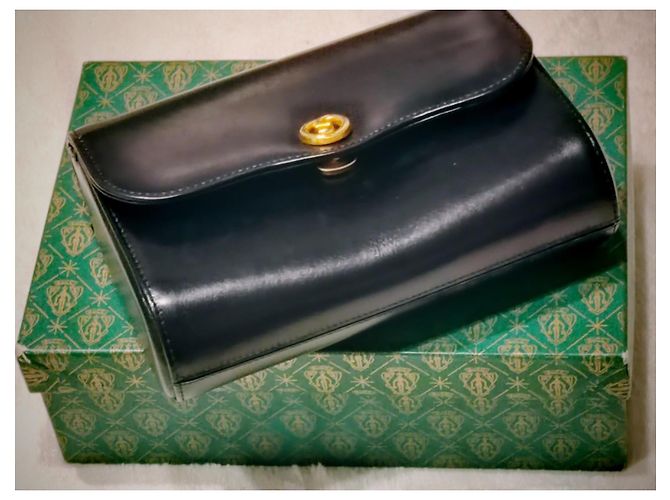 Clutch Gucci Blondie in pelle nera Nero - vista 2