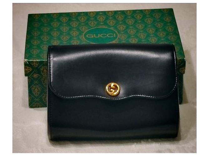 Clutch Gucci Blondie in pelle nera Nero - vista 4