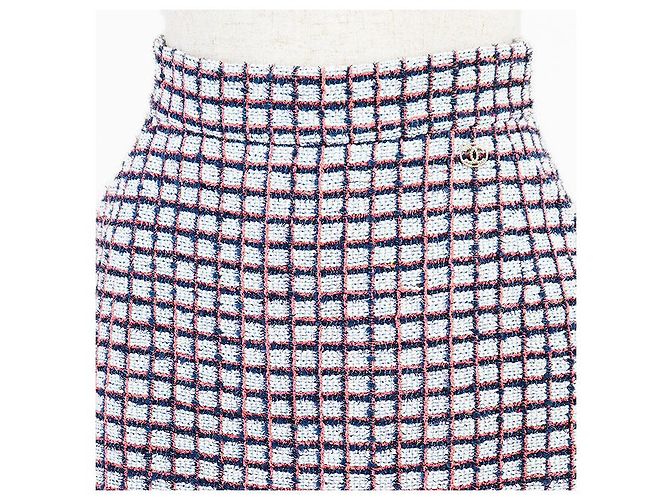 Timeless Chanel Tweed-Rock Mehrfarben - Ansicht 2