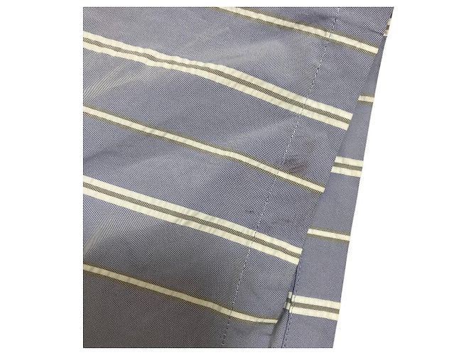Autre Marque TOGA PULLA Memory Taft-Streifenbluse Blau - Ansicht 8