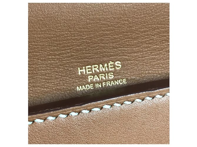 Borsa a mano in pelle Togo di Hermès D'oro - vista 11