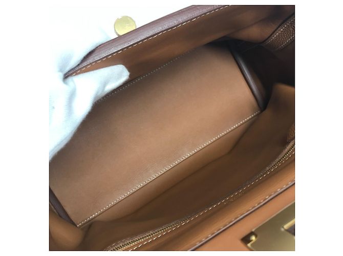 Borsa a mano in pelle Togo di Hermès D'oro - vista 12