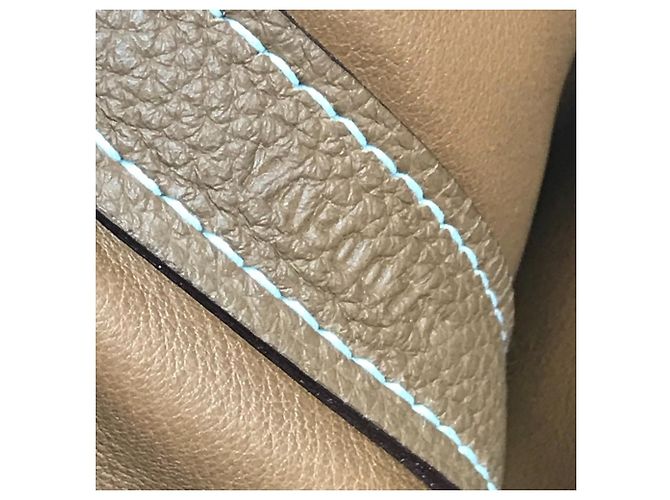 Borsa a mano in pelle Togo di Hermès D'oro - vista 13