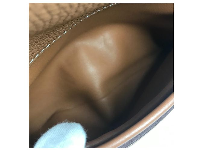 Borsa a mano in pelle Togo di Hermès D'oro - vista 14