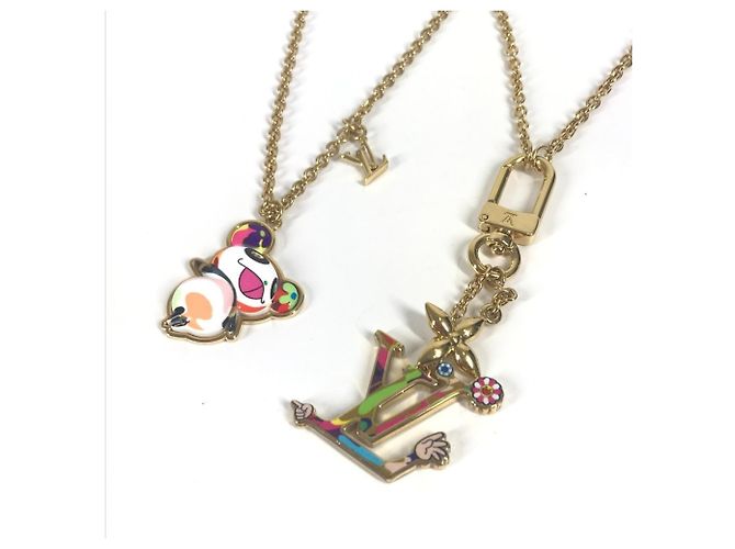 Set di Collane Panda Louis Vuitton x Takashi Murakami Multicolore D'oro - vista 2