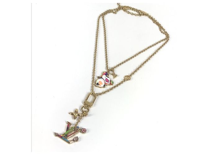 Set di Collane Panda Louis Vuitton x Takashi Murakami Multicolore D'oro - vista 3