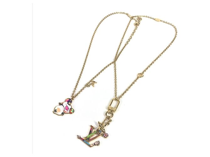 Set di Collane Panda Louis Vuitton x Takashi Murakami Multicolore D'oro - vista 4