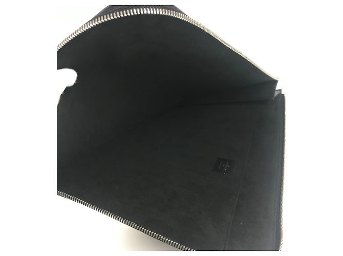 Pochette Jour GM in pelle Epi Louis Vuitton Supreme Nero - vista 10