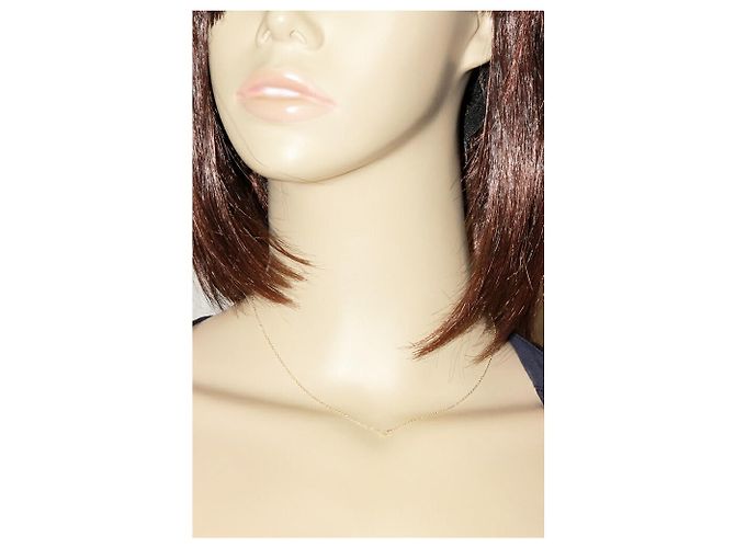 Autre Marque agete K10YG Diamond Pendant Necklace Golden - view 2