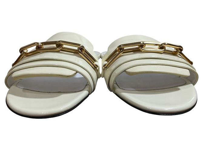 Burberry Lackleder-Mules Roh - Ansicht 2