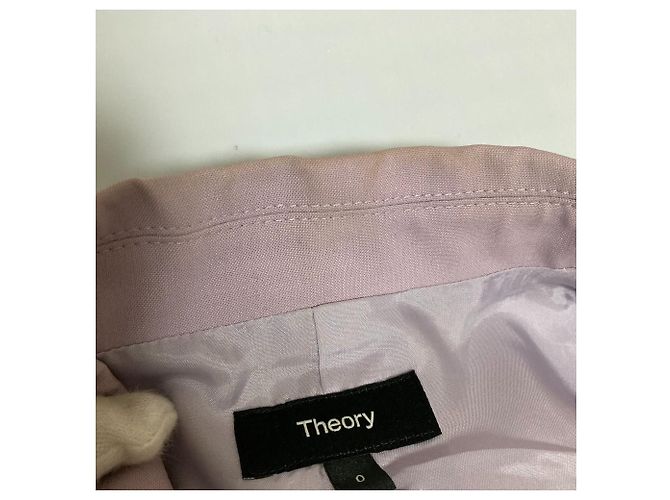 Chaqueta de lana trazable de Theory Púrpura - vista 5