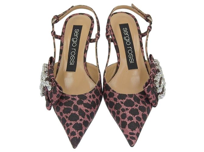 Autre Marque Décolleté Slingback SR Sergio Rossi Rosa - vista 2