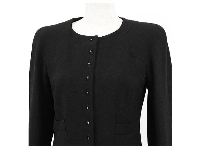 Timeless Chanel 100% Woll-Set Schwarz - Ansicht 16