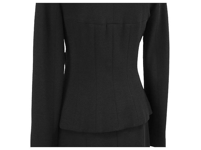 Timeless Chanel 100% Woll-Set Schwarz - Ansicht 17