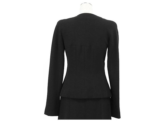 Timeless Chanel 100% Woll-Set Schwarz - Ansicht 2