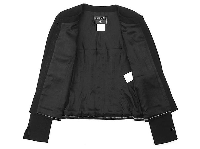 Timeless Chanel 100% Woll-Set Schwarz - Ansicht 3