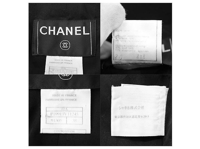 Timeless Chanel 100% Woll-Set Schwarz - Ansicht 5