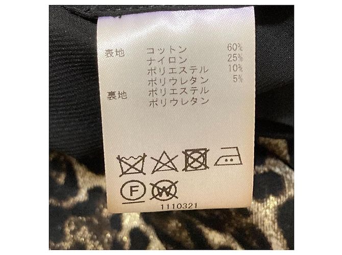 Autre Marque abito svasato leopardato alice+olivia Marrone Nero D'oro - vista 5