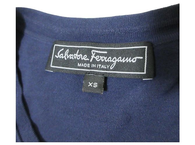 Salvatore Ferragamo Kleid Blau Marineblau - Ansicht 3