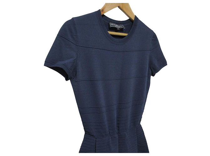 Salvatore Ferragamo Kleid Blau Marineblau - Ansicht 4