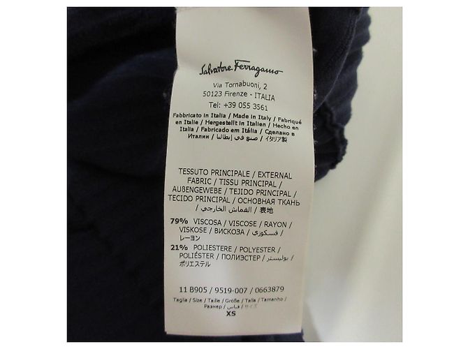 Salvatore Ferragamo Kleid Blau Marineblau - Ansicht 6