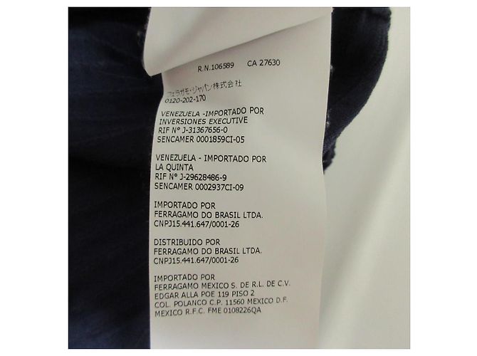 Salvatore Ferragamo Kleid Blau Marineblau - Ansicht 7