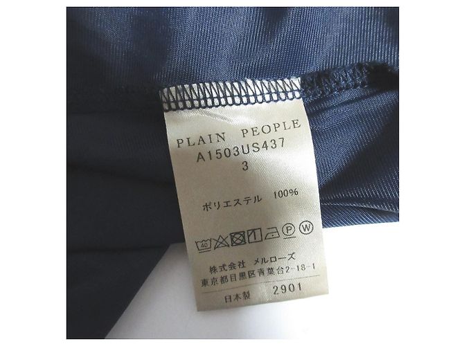 Autre Marque PLAIN PEOPLE Set Bluse Rock Blau Marineblau - Ansicht 13
