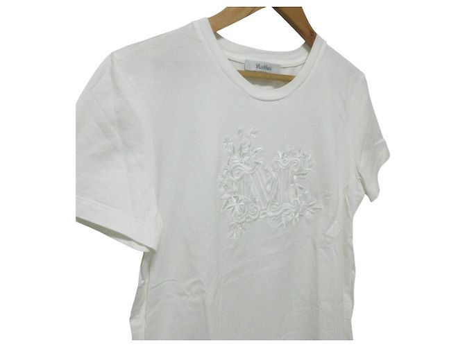 Camiseta de algodón bordada SACHA de Max Mara Blanco - vista 4