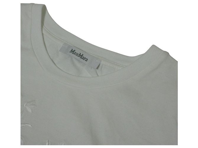 Camiseta de algodón bordada SACHA de Max Mara Blanco - vista 6