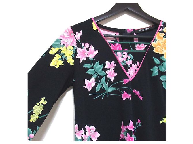 Autre Marque Vestido estampado con flores Kankan Stretch de LEONARD Azul Azul marino - vista 3