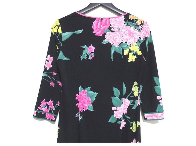 Autre Marque Vestido estampado con flores Kankan Stretch de LEONARD Azul Azul marino - vista 4