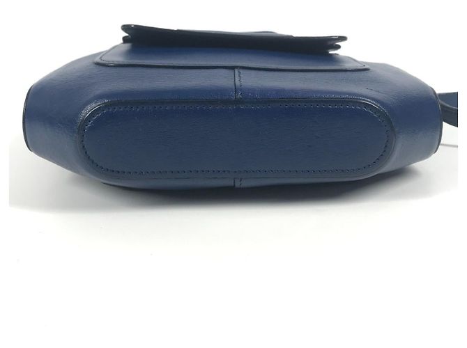 Bolsa de aba octogonal H Logo da Hermès em azul - vista 15