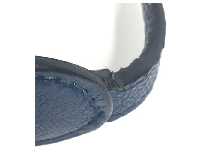 Bolsa de aba octogonal H Logo da Hermès em azul - vista 9