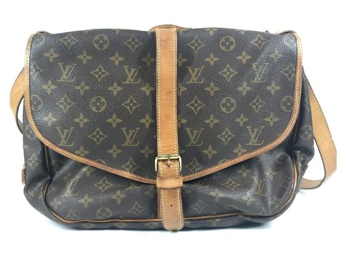 Borsa a Spalla Saumur GM Monogramma Louis Vuitton Marrone - vista 2